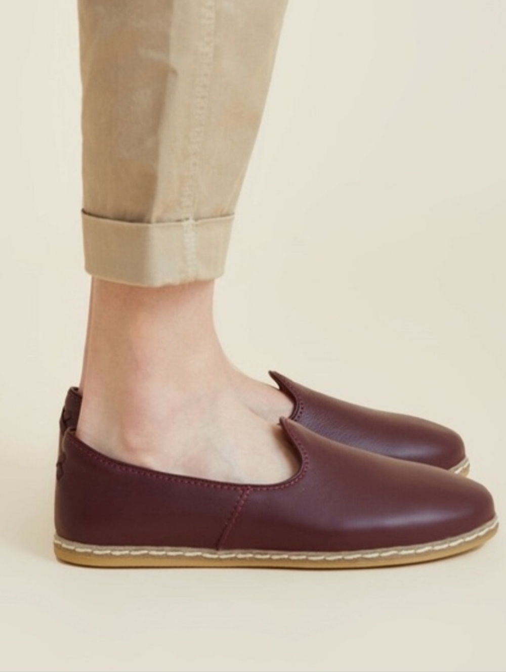 Charix Women’s Burgundy Slip-On Loafers Size 42